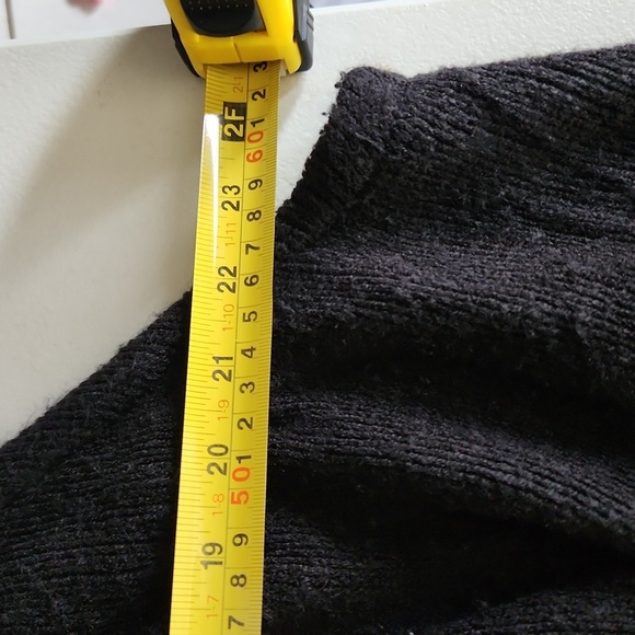 West Loop Vest Cardigan Open Front Sweater Black One Size Fringe Whimsigoth - Picture 10 of 10